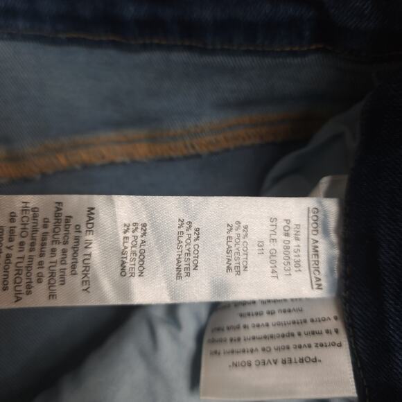 Good American Good Legs Jeans in Dark Wash Size 26 - Picture 11 of 12